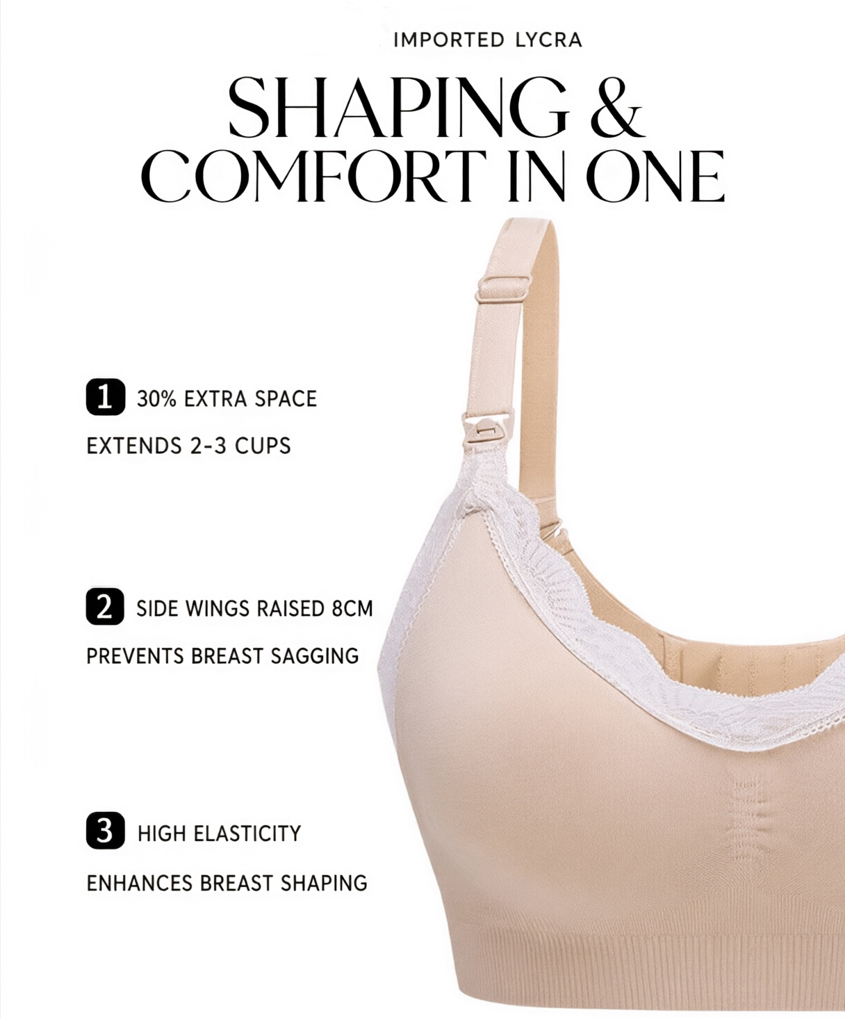 Lace Seamless Nursing Bra, Wir - Nursing Bra Sleep 评论和价格